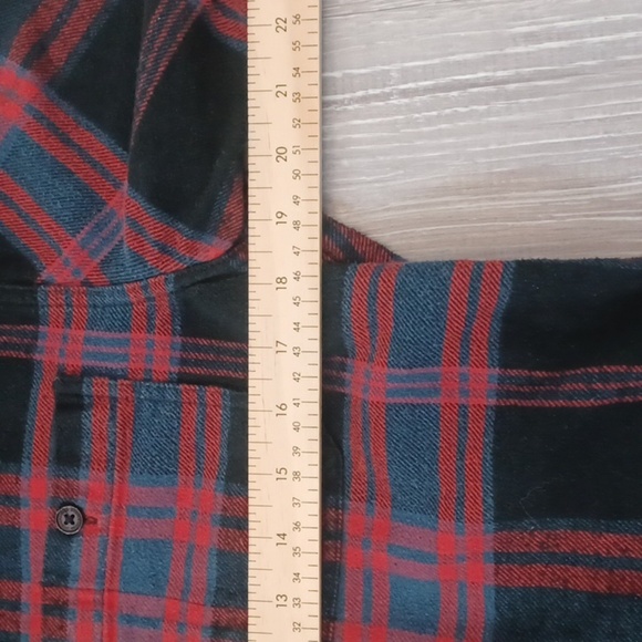 DC Vintage Red and Black Plaid Hoodie  Grunge Skater - Picture 4 of 7